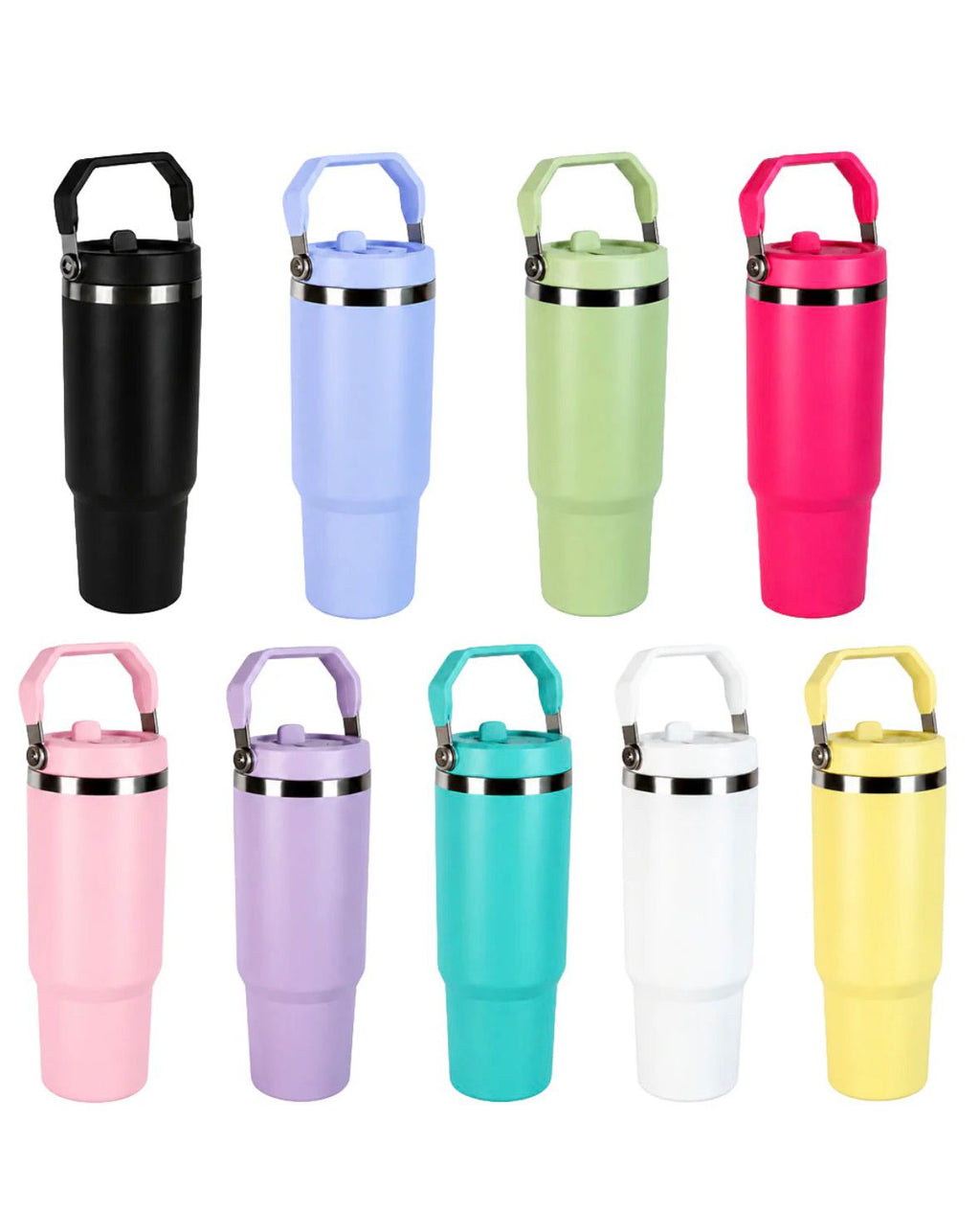30oz Sublimation Stainless Steel Stanley Style Tumbler