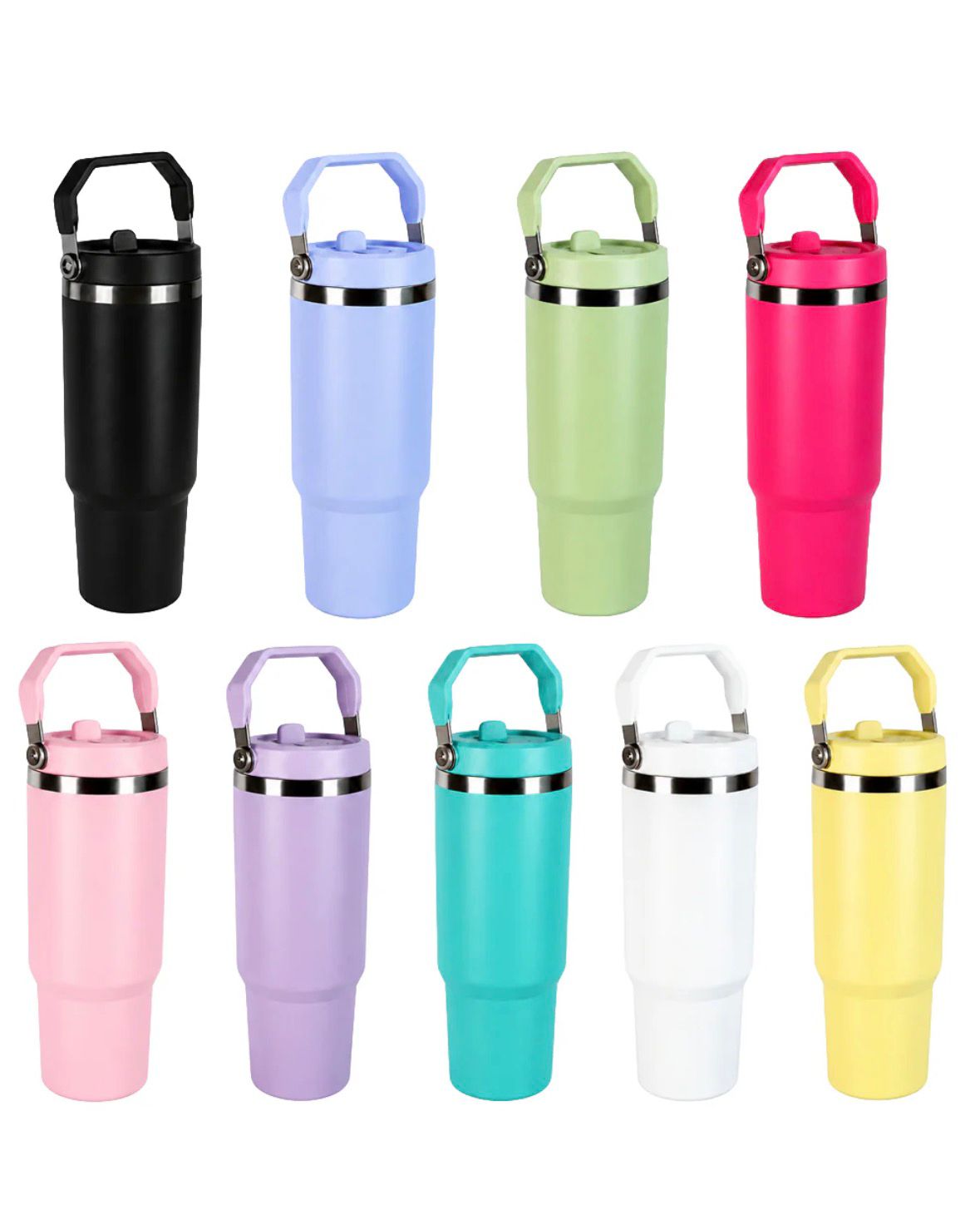30oz Sublimation Stainless Steel Stanley Style Tumbler
