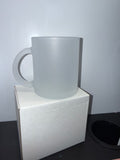 11oz Frosted Glass Mug