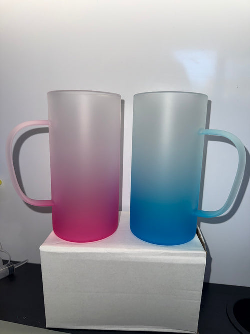 22oz Frosted Glass Mug