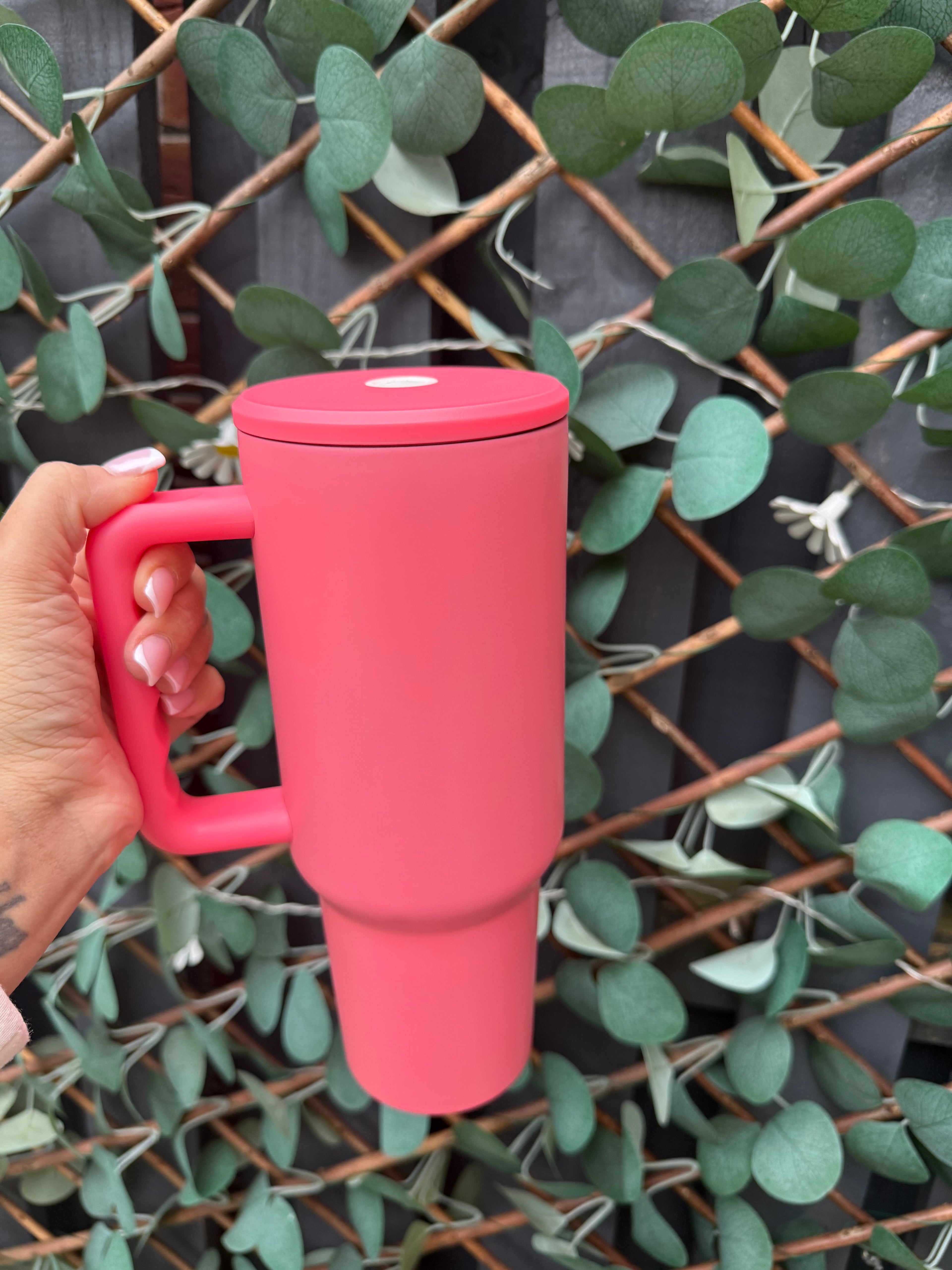 40oz Sublimation Stainless Steel Stanley Style Tumbler